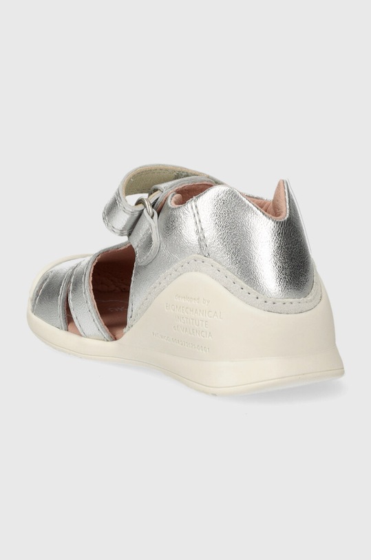 Fete Biomecanics sandale din piele pentru copii 242101 argintiu