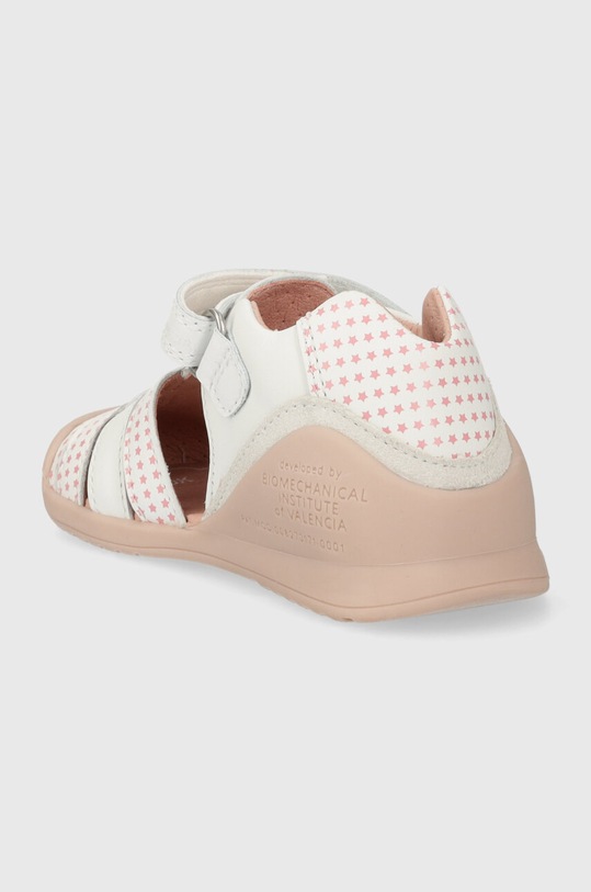 Dziewczynka Biomecanics sandały skórzane dziecięce 242108 biały