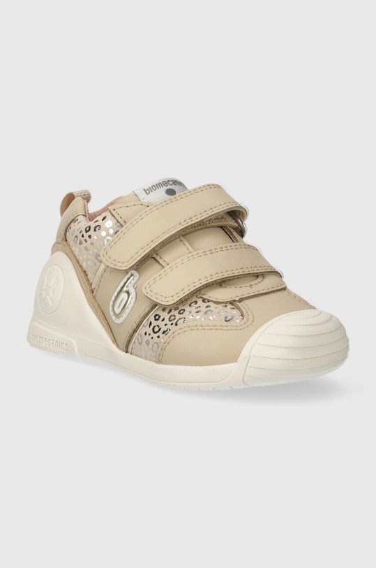 Biomecanics sneakersy skórzane dziecięce 242111 beżowy SS24