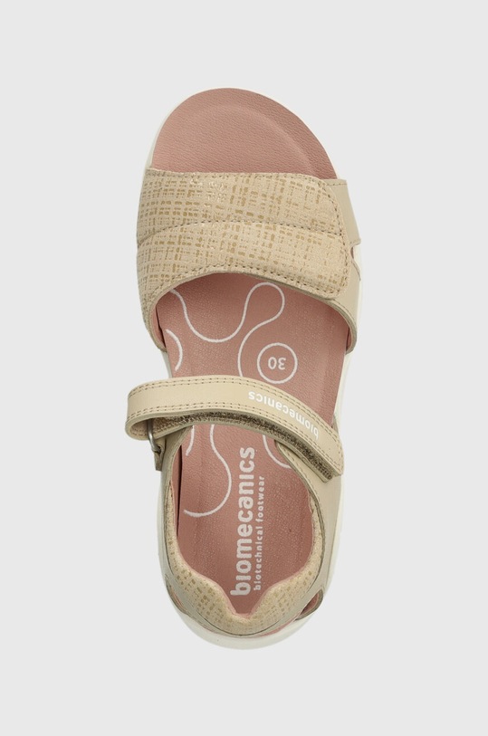 Biomecanics sandały skórzane dziecięce beżowy 242239.28.32