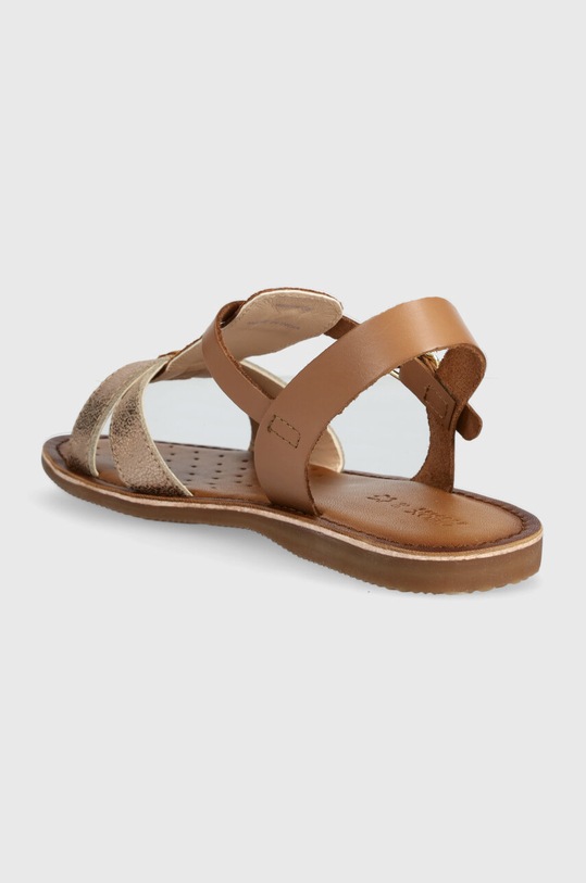 Девочка Детские кожаные сандалии Geox J45BSE.08577.36.39 коричневый