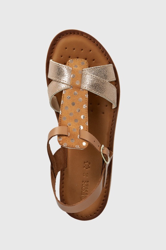 Детские кожаные сандалии Geox коричневый J45BSE.08577.36.39