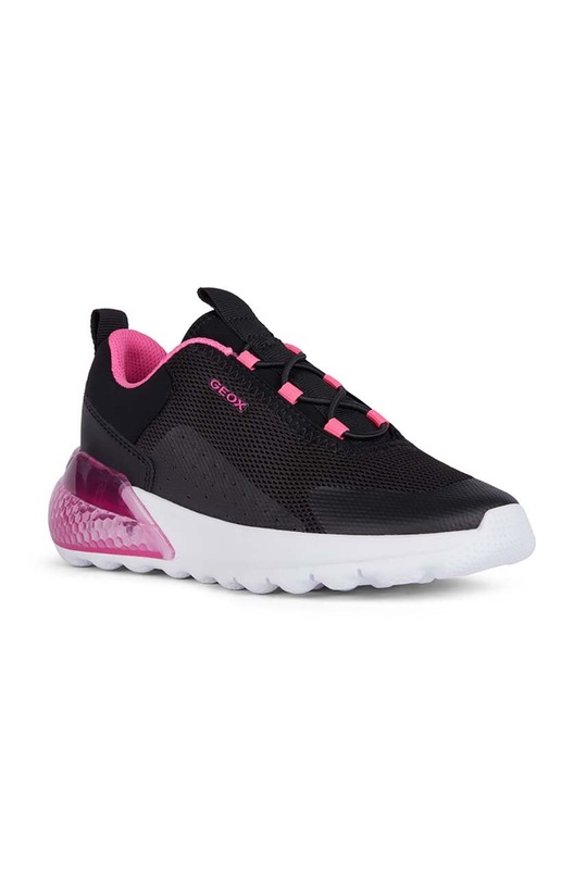 Παιδικά αθλητικά παπούτσια Geox J45LZA.0149J.24.27 μαύρο SS24