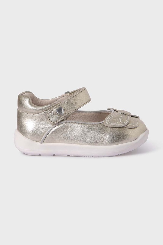 Mayoral baleriny skórzane dziecięce 41517.17A.Baby złoty SS24