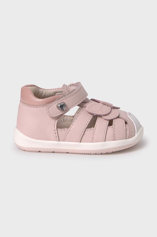 Mayoral sandały skórzane dziecięce 41519.18B.Baby różowy SS24