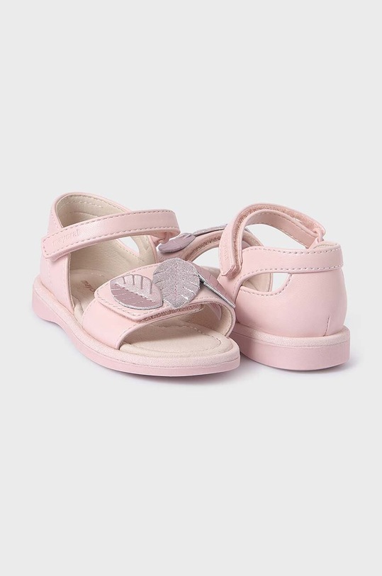 Dětské sandály Mayoral imitace kůže růžová 41549.39B.Baby