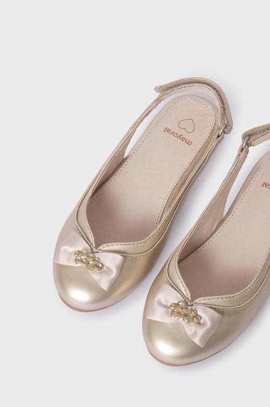 Mayoral baleriny dziecięce 43528.52A.Mini złoty SS24