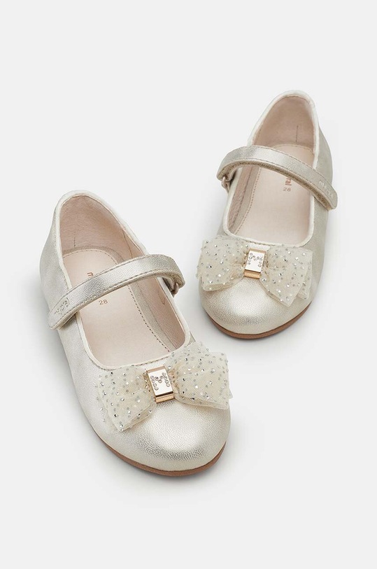 Mayoral baleriny dziecięce Planet friendly złoty 45537.32A.Mini