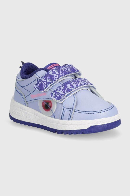 Дитячі кросівки Reebok Classic Weebok Clasp імітація лицьової шкіри фіолетовий 100074978