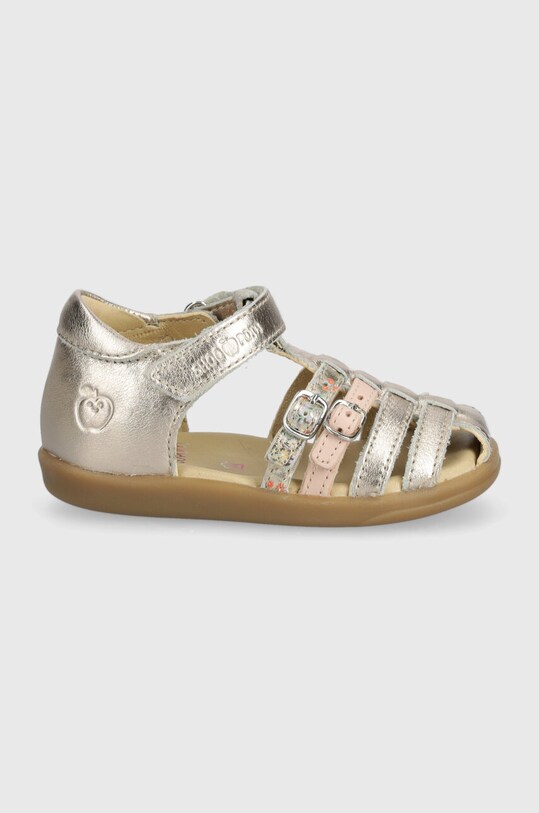 Shoo Pom sandale din piele pentru copii PIKA SPART Q4MDDF04.21.25 aur SS24