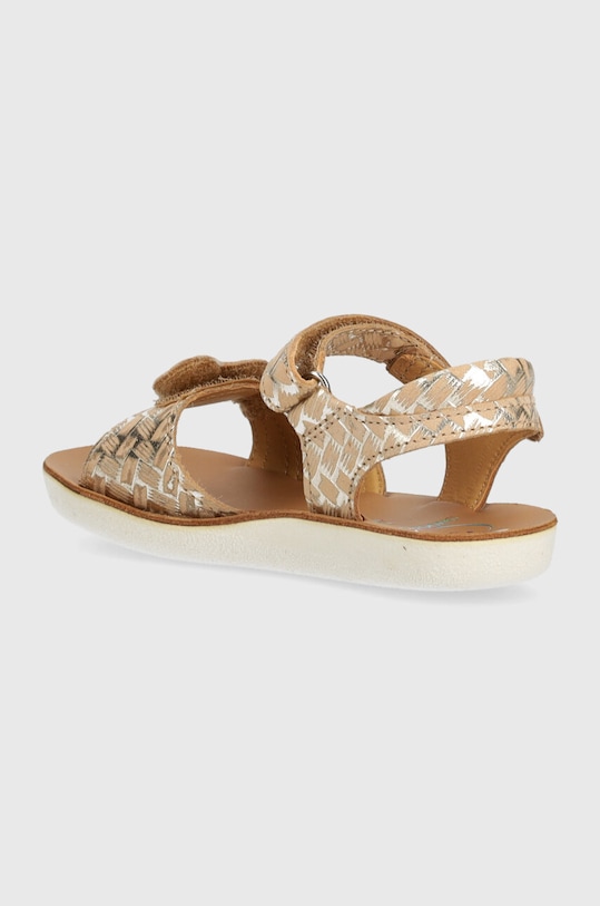 Dziewczynka Shoo Pom sandały skórzane dziecięce GOA HEART Q4NEDP04.25.27 złoty