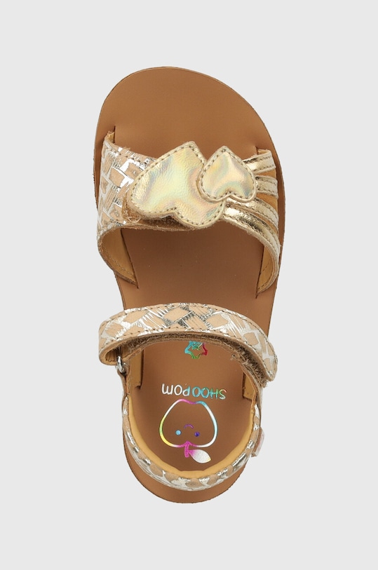 Shoo Pom sandały skórzane dziecięce GOA HEART złoty Q4NEDP04.25.27