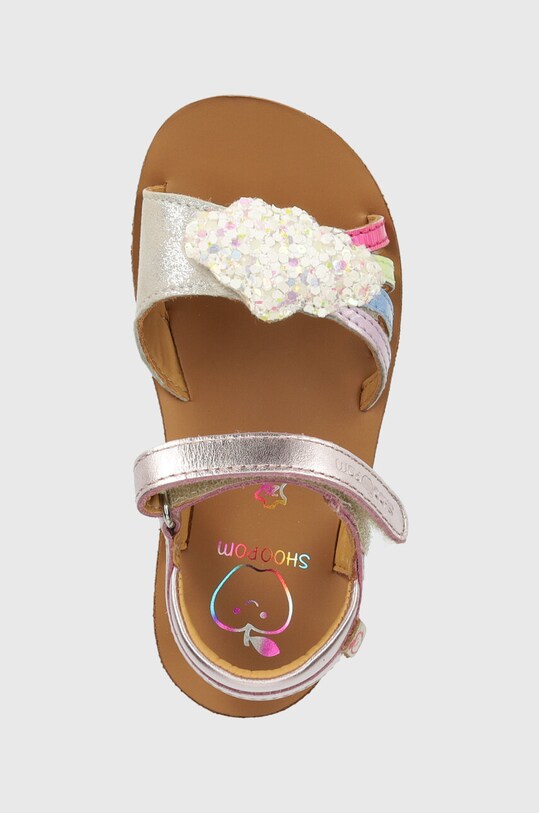 Shoo Pom sandale din piele pentru copii GOA MULTI roz Q4NGDH04.25.27