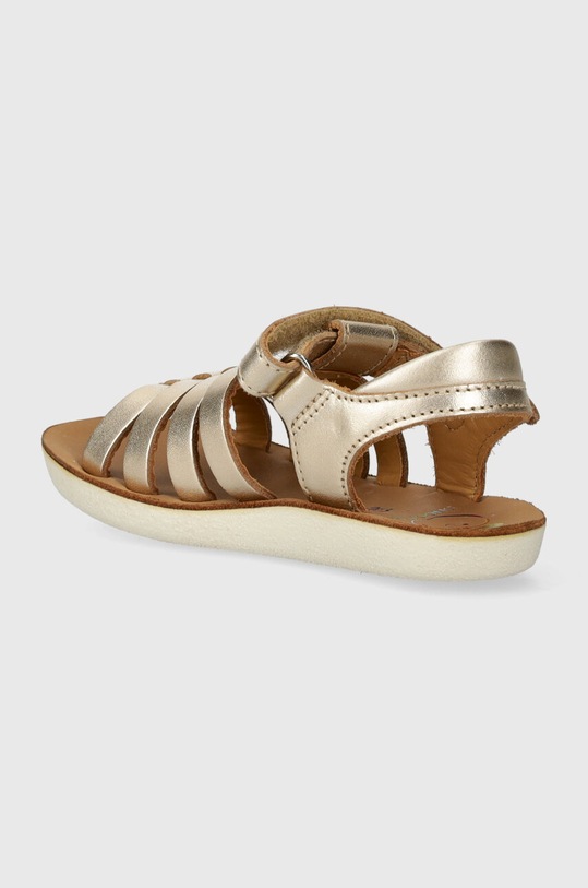 Fete Shoo Pom sandale din piele pentru copii GOA SPART Q4NKAW04.24.27 aur