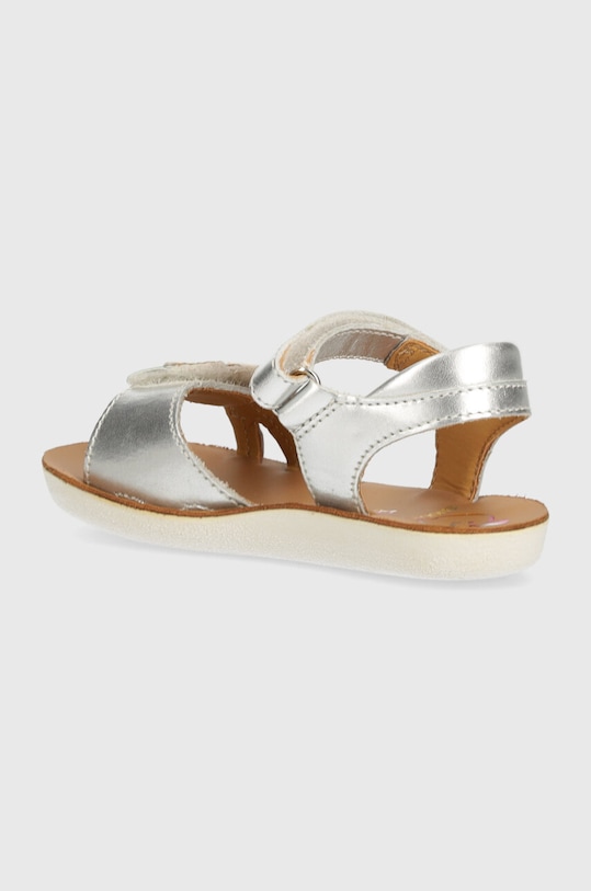 Дівчинка Дитячі шкіряні сандалі Shoo Pom GOA TOUCAN Q4NNAW04.25.27 срібний