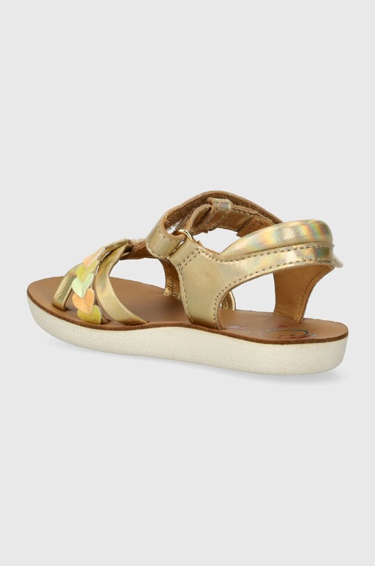 Dziewczynka Shoo Pom sandały skórzane GOA TRESSE LOVE Q4NODK04.24.29 złoty