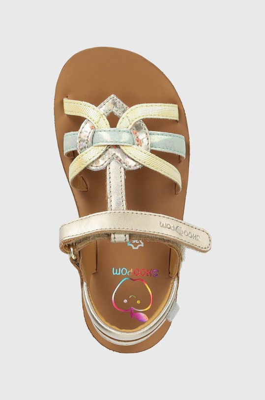 Detské kožené sandále Shoo Pom GOA 4EVER zelená Q4NSAW04.