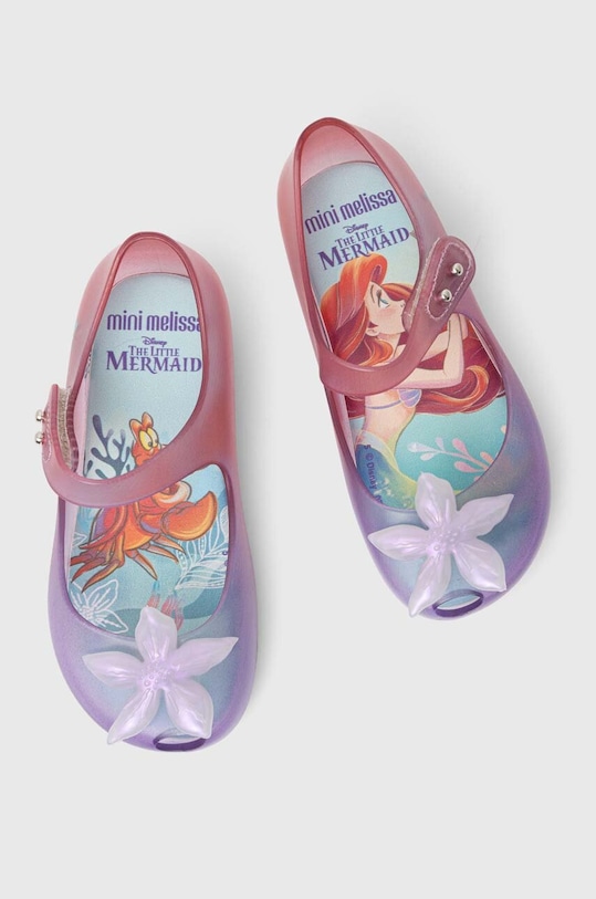 Детские балетки Melissa ULTRAGIRL LITTLE, x Disney Planet friendly фиолетовой M.33929