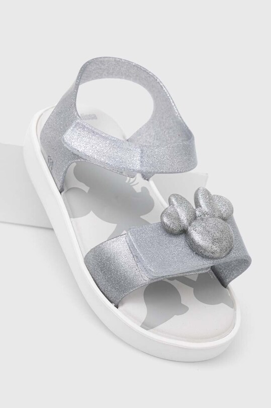 Melissa sandale copii JUMP DISNEY 100 BB Planet friendly argintiu M.35752