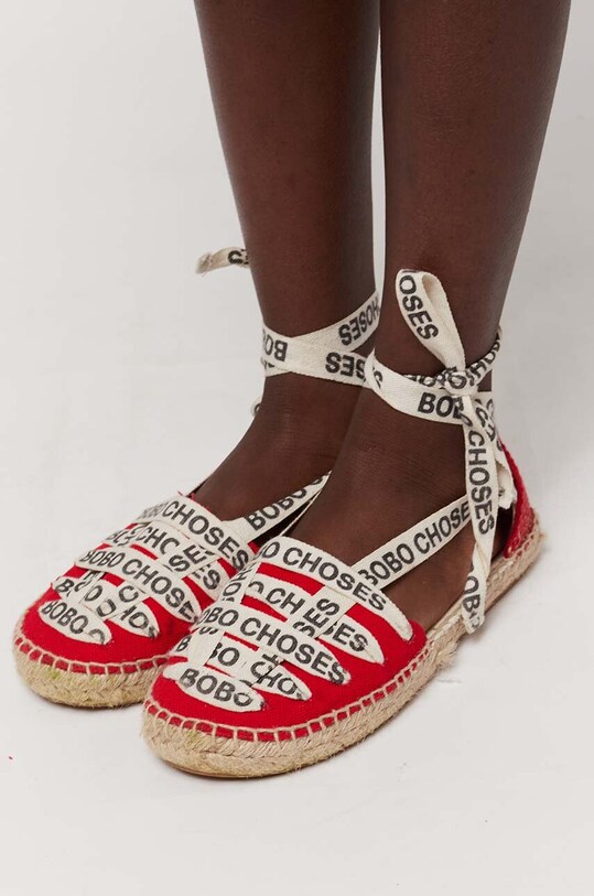 Дитячі еспадрилі Bobo Choses Planet friendly червоний 124AI019