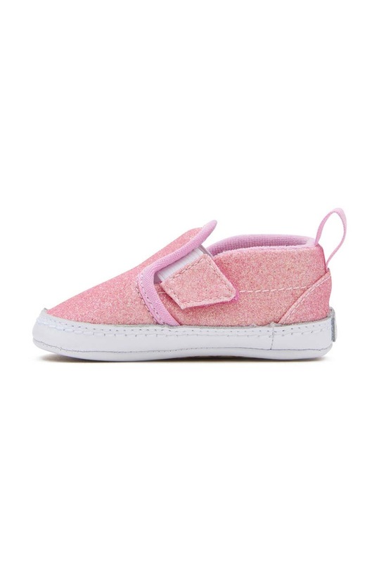 Vans tenisi copii Slip-On V Crib roz VN000CRUPNK