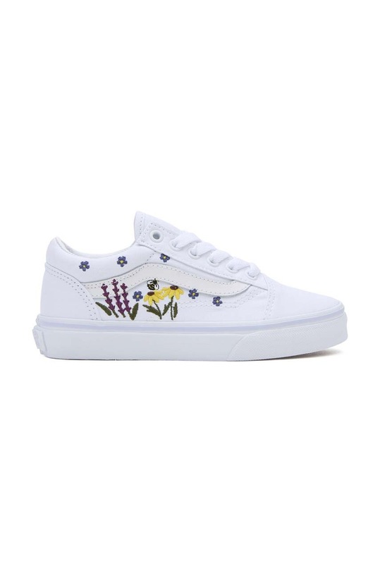 Dětské tenisky Vans UY Old Skool přírodní kůže bílá VN0005WVAHP