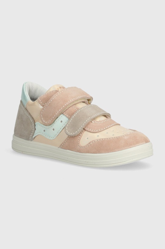 Primigi sneakersy dziecięce imitacja skóry licowej beżowy 5854211.25.29