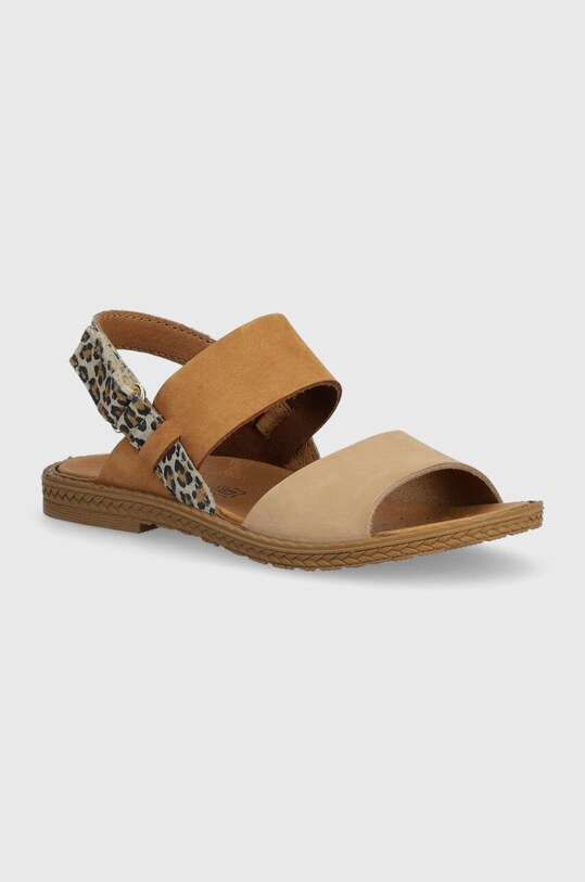 Παιδικά σανδάλια από δέρμα nubuck Primigi δέρμα nubuck καφέ 5889200.27.30