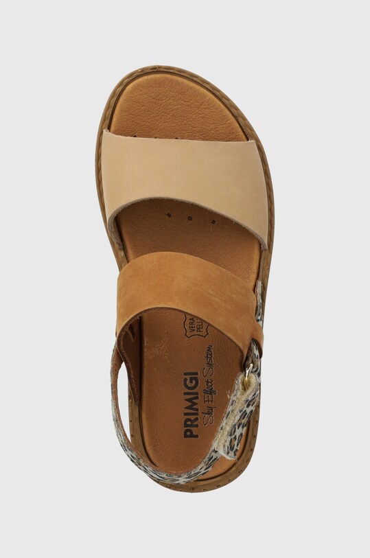 Παιδικά σανδάλια από δέρμα nubuck Primigi καφέ 5889200.27.30