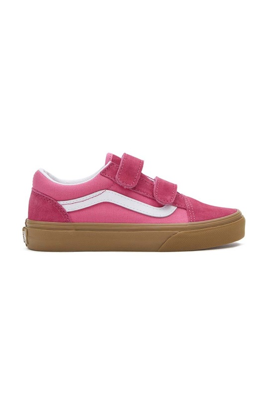 Vans tenisówki dziecięce Old Skool V skóra zamszowa różowy VN000CS1PNK