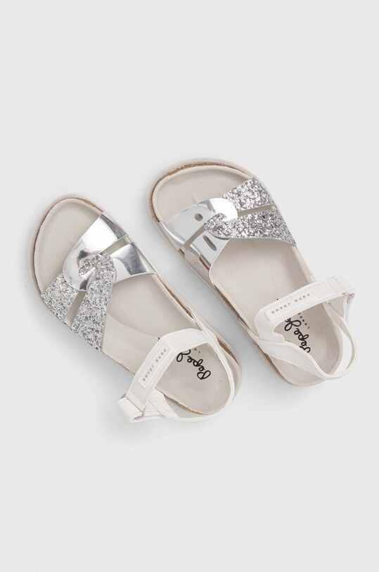Детски сандали Pepe Jeans BERLIN CROSS PGS80001 сребърен SS24