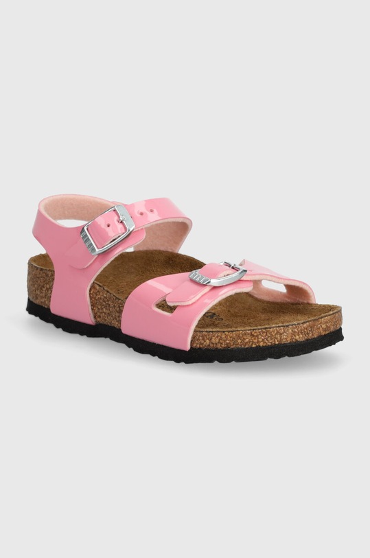 Birkenstock sandale copii Rio Kids BF Patent roz 1026864.24.35