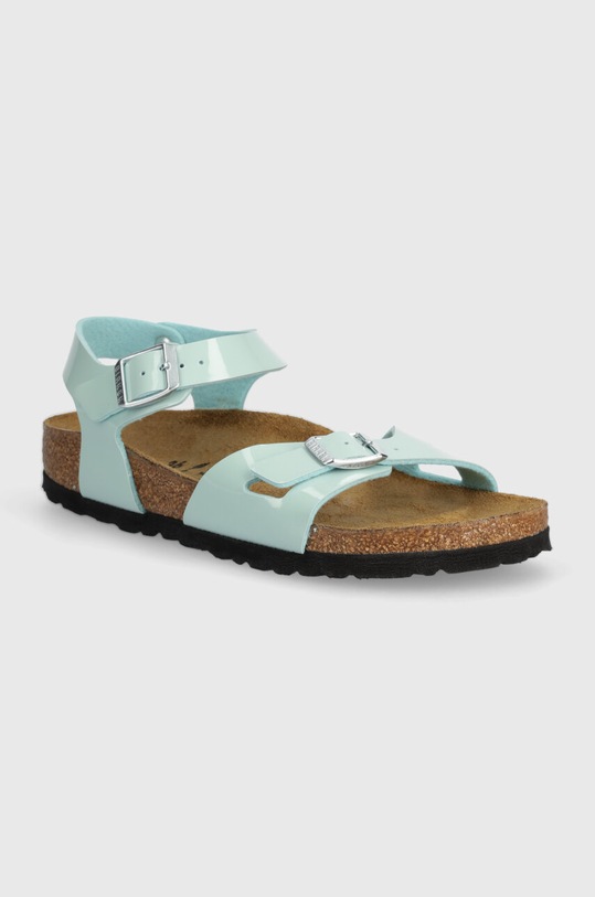 Dětské sandály Birkenstock Rio Kids BF Patent tyrkysová 1026870.36.39