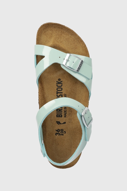 Dětské sandály Birkenstock Rio Kids BF Patent tyrkysová 1026870.36.39