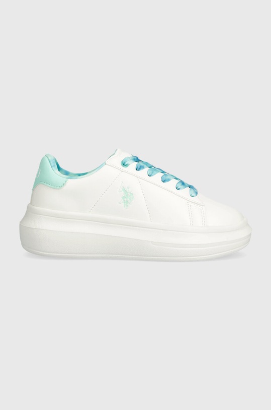 U.S. Polo Assn. scarpe da ginnastica per bambini HELIS013A finta pelle fiore turchese HELIS013A.27.34