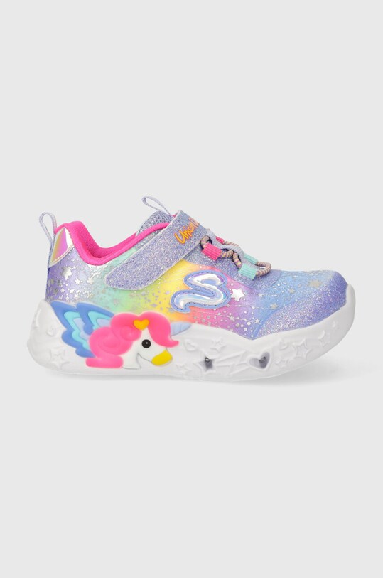 Skechers sneakers pentru copii UNICORN CHARMER TWILIGHT DREAM textil violet 302681N