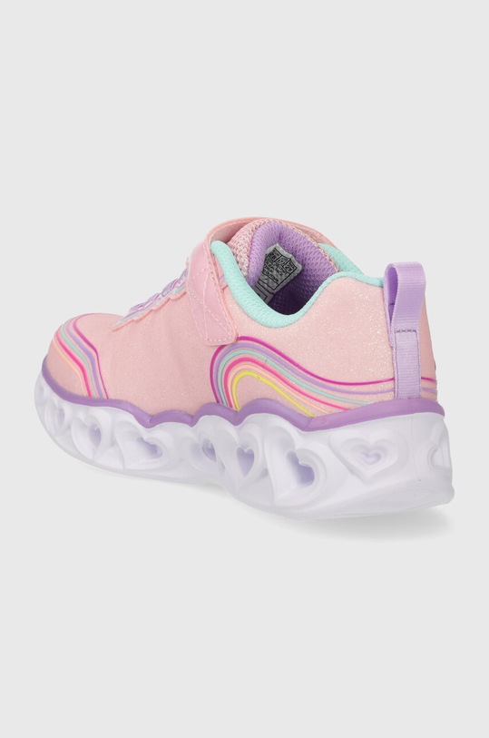 DÍVKA Dětské sneakers boty Skechers HEART LIGHTS RETRO HEARTS 302689L růžová
