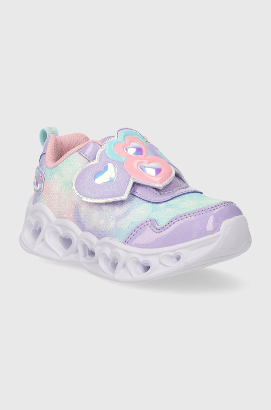 Skechers sneakers pentru copii HEART LIGHTS LOVIN REFLECTION 302693N violet AW25