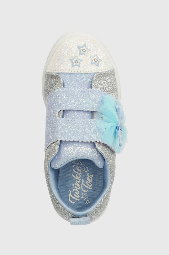 Детски ниски кецове Skechers TWINKLE SPARKS GLITTER GEMS сребърен 314778N