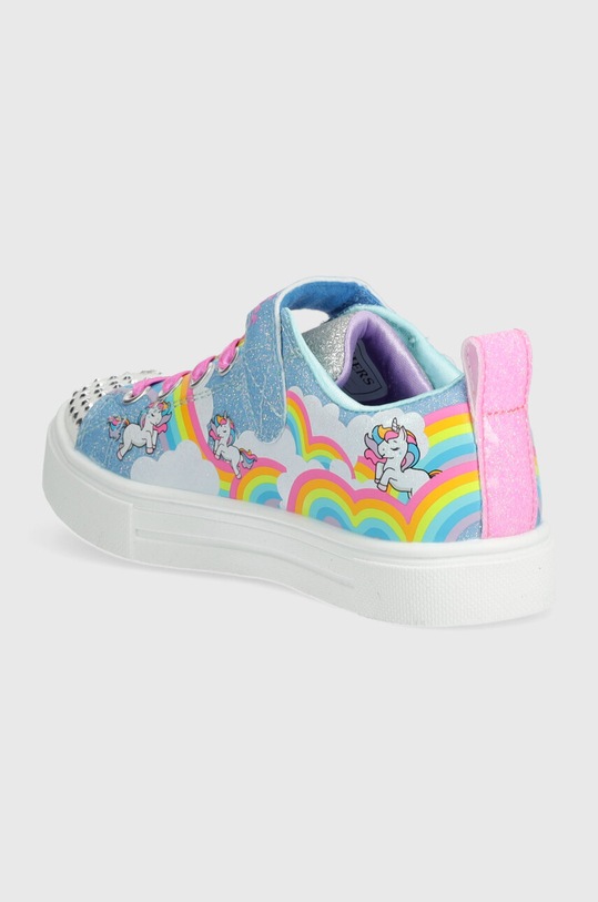 Dziewczynka Skechers tenisówki dziecięce TWINKLE SPARKS JUMPIN CLOUDS 314809L niebieski