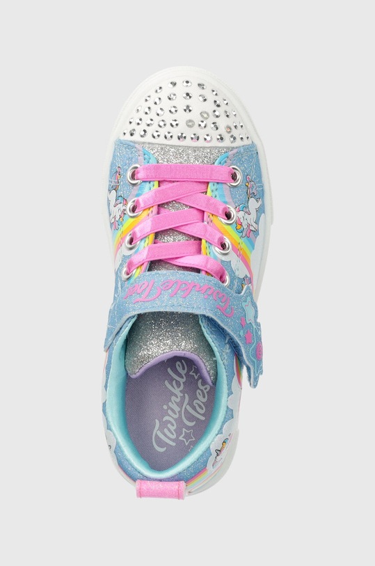 Skechers tenisi copii TWINKLE SPARKS JUMPIN CLOUDS albastru 314809L