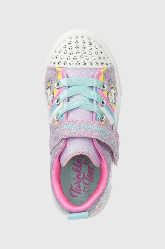 Детски ниски кецове Skechers TWINKLE SPARKS JUMPIN CLOUDS виолетов 314809N