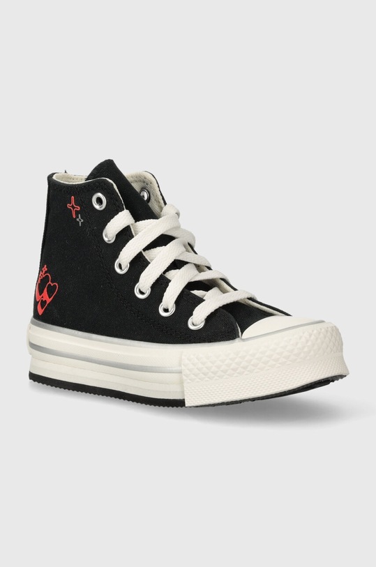 Παιδικά πάνινα παπούτσια Converse μαύρο A09122C