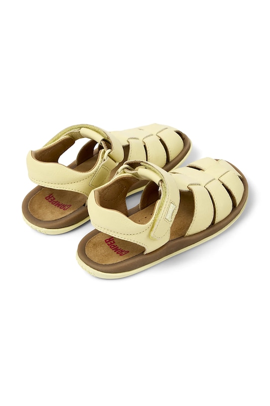 DÍVKA Dětské kožené sandály Camper 80177.25.27 žlutá