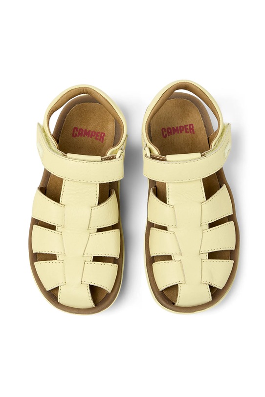 Dětské kožené sandály Camper žlutá 80177.25.27