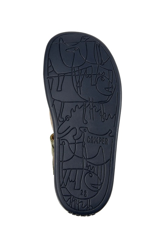 Dětské kožené sandály Camper 80177.25.27 zelená