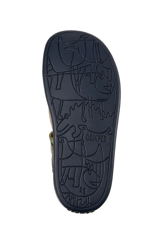 Dětské kožené sandály Camper 80177.35.38 zelená