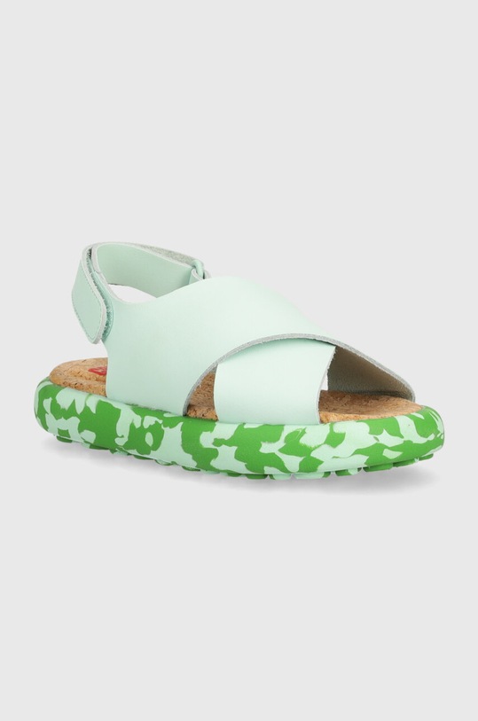 Camper sandały skórzane dziecięce zielony K800595.G.25.27