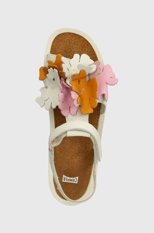 Detské kožené sandále Camper biela K800582.35.38