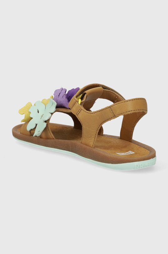 Dziewczynka Camper sandały skórzane dziecięce K800582.35.38 brązowy